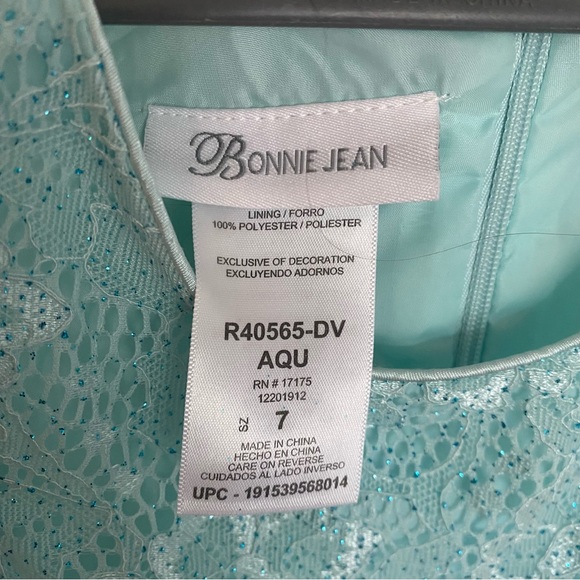 Bonnie Jean Girls Party Dress size 7 - Picture 7 of 8